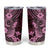 Hawaii Pineapple Tumbler Cup Paradise Flowers Pacific With Pink Polynesian Tribal