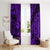 Hawaii Pineapple Window Curtain Polynesian Pattern Purple Version LT01 - Polynesian Pride