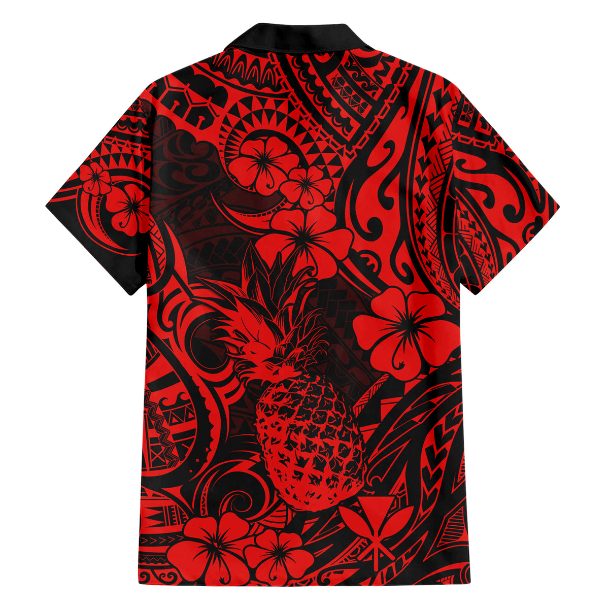 Hawaii Pineapple Hawaiian Shirt Polynesian Pattern Red Version LT01 - Polynesian Pride