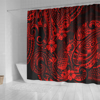 Hawaii Pineapple Shower Curtain Polynesian Pattern Red Version LT01 - Polynesian Pride