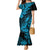 Hawaii Pineapple Mermaid Dress Polynesian Pattern Sky Blue Version LT01 Women Blue - Polynesian Pride