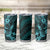 Hawaii Pineapple Tumbler Cup Polynesian Pattern Turquoise Version