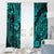 Hawaii Pineapple Window Curtain Polynesian Pattern Turquoise Version LT01 - Polynesian Pride