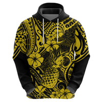 Hawaii Pineapple Hoodie Polynesian Pattern Yellow Version LT01 - Polynesian Pride