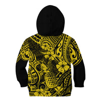 Hawaii Pineapple Kid Hoodie Polynesian Pattern Yellow Version LT01 - Polynesian Pride