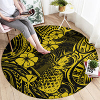 Hawaii Pineapple Round Carpet Polynesian Pattern Yellow Version LT01 - Polynesian Pride