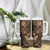 Hawaii Shaka Sign Tumbler With Handle With Polynesian Hibiscus Gold Unique