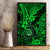 Hawaii Shaka Sign Canvas Wall Art With Polynesian Hibiscus Green Unique LT01 - Polynesian Pride