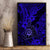 Hawaii Shaka Sign Canvas Wall Art With Polynesian Hibiscus Navy Blue Unique LT01 - Polynesian Pride