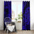 Hawaii Shaka Sign Window Curtain With Polynesian Hibiscus Navy Blue Unique LT01 - Polynesian Pride