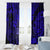 Hawaii Shaka Sign Window Curtain With Polynesian Hibiscus Navy Blue Unique LT01 - Polynesian Pride