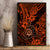 Hawaii Shaka Sign Canvas Wall Art With Polynesian Hibiscus Orange Unique LT01 - Polynesian Pride