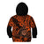 Hawaii Shaka Sign Kid Hoodie With Polynesian Hibiscus Orange Unique LT01 - Polynesian Pride