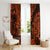 Hawaii Shaka Sign Window Curtain With Polynesian Hibiscus Orange Unique LT01 - Polynesian Pride