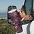 Hawaii Shaka Sign Tumbler With Handle With Polynesian Hibiscus Pink Unique