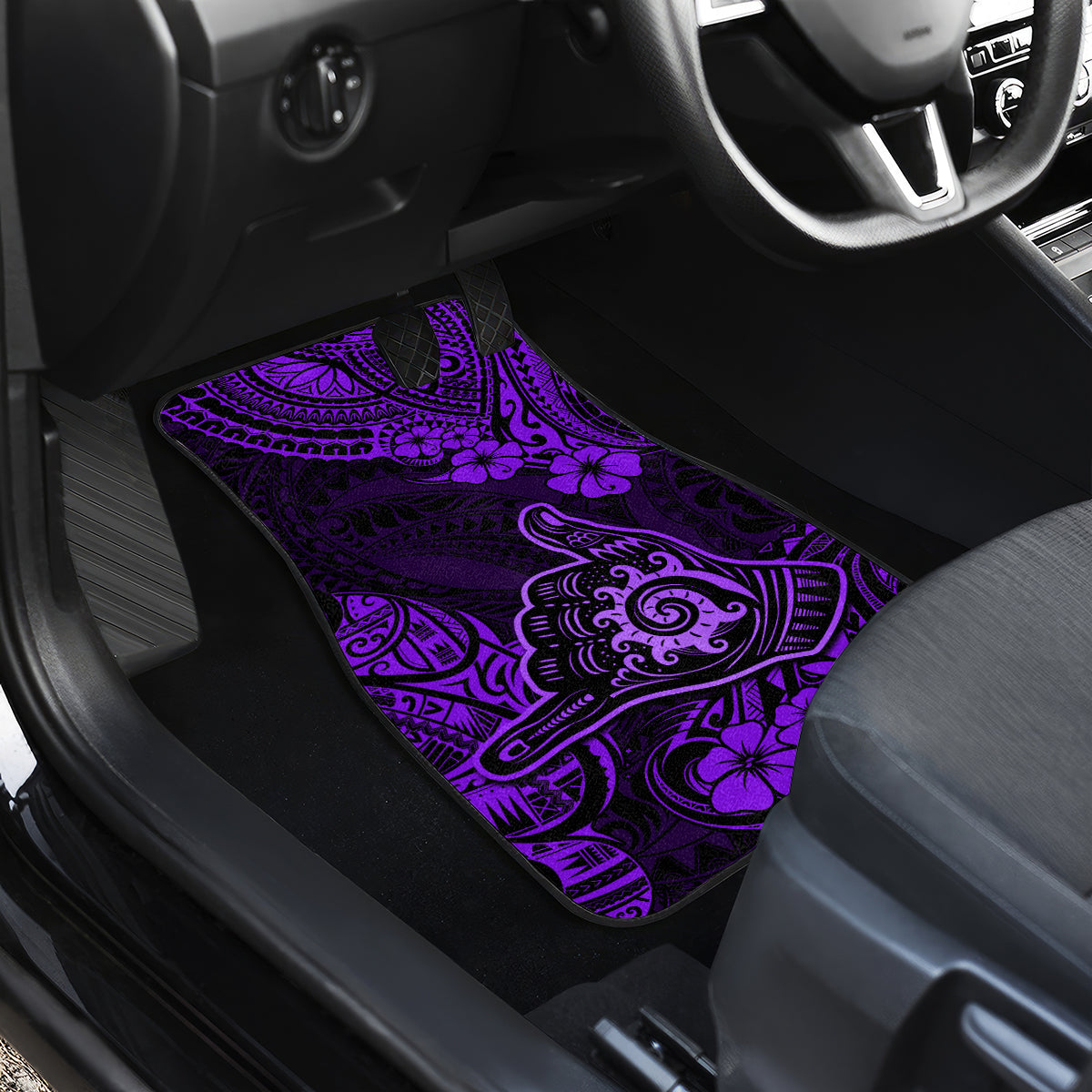 Hawaii Shaka Sign Car Mats Polynesian Pattern Purple Version LT01