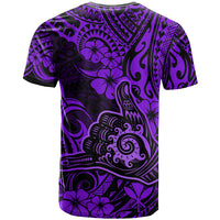 Hawaii Shaka Sign T Shirt Polynesian Pattern Purple Version LT01 - Polynesian Pride