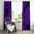 Hawaii Shaka Sign Window Curtain Polynesian Pattern Purple Version LT01 - Polynesian Pride