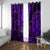 Hawaii Shaka Sign Window Curtain Polynesian Pattern Purple Version LT01 - Polynesian Pride