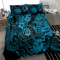 Hawaii Shaka Sign Bedding Set Polynesian Pattern Sky Blue Version LT01 - Polynesian Pride