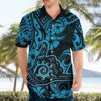 Hawaii Shaka Sign Hawaiian Shirt Polynesian Pattern Sky Blue Version LT01 - Polynesian Pride