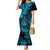 Hawaii Shaka Sign Mermaid Dress Polynesian Pattern Sky Blue Version LT01 Women Blue - Polynesian Pride