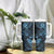 Hawaii Shaka Sign Tumbler With Handle Polynesian Pattern Sky Blue Version