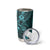 Hawaii Shaka Sign Tumbler Cup Polynesian Pattern Turquoise Version