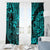 Hawaii Shaka Sign Window Curtain Polynesian Pattern Turquoise Version LT01 - Polynesian Pride