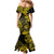 Hawaii Shaka Sign Mermaid Dress Polynesian Pattern Yellow Version LT01 - Polynesian Pride