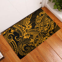 Hawaii Shark Rubber Doormat Polynesian Pattern Gold Version LT01 Gold - Polynesian Pride