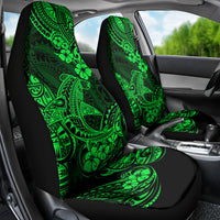 Hawaii Shark Car Seat Cover Polynesian Pattern Green Version LT01 - Polynesian Pride