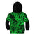 Hawaii Shark Kid Hoodie Polynesian Pattern Green Version LT01 - Polynesian Pride