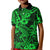 Hawaii Shark Kid Polo Shirt Polynesian Pattern Green Version LT01 Kid Green - Polynesian Pride
