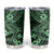 Hawaii Shark Tumbler Cup Polynesian Pattern Green Version