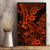 Hawaii Shark Canvas Wall Art Polynesian Pattern Orange Version LT01 - Polynesian Pride