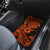 Hawaii Shark Car Mats Polynesian Pattern Orange Version LT01 - Polynesian Pride