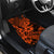 Hawaii Shark Car Mats Polynesian Pattern Orange Version LT01 - Polynesian Pride