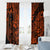 Hawaii Shark Window Curtain Polynesian Pattern Orange Version LT01 - Polynesian Pride