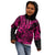 Hawaii Shark Kid Hoodie Polynesian Pattern Pink Version LT01 - Polynesian Pride