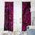 Hawaii Shark Window Curtain Polynesian Pattern Pink Version LT01 - Polynesian Pride