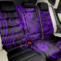 Hawaii Shark Back Car Seat Cover Polynesian Pattern Purple Version