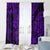 Hawaii Shark Window Curtain Polynesian Pattern Purple Version LT01 - Polynesian Pride