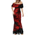 Hawaii Shark Mermaid Dress Polynesian Pattern Red Version LT01 - Polynesian Pride