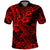 Hawaii Shark Polo Shirt Polynesian Pattern Red Version LT01 Red - Polynesian Pride