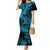 Hawaii Shark Mermaid Dress Polynesian Pattern Sky Blue Version LT01 Women Blue - Polynesian Pride