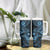 Hawaii Shark Tumbler With Handle Polynesian Pattern Sky Blue Version