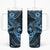 Hawaii Shark Tumbler With Handle Polynesian Pattern Sky Blue Version