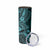 Hawaii Shark Skinny Tumbler Polynesian Pattern Turquoise Version