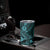 Hawaii Shark Tumbler Cup Polynesian Pattern Turquoise Version